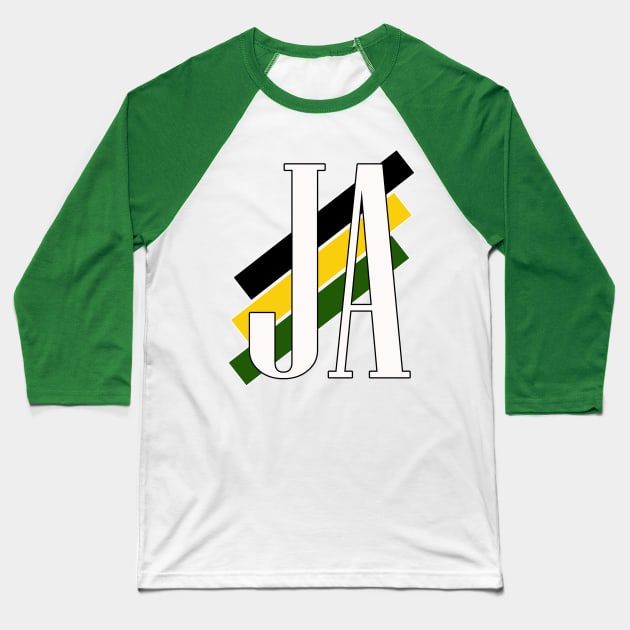 Jamaica  design Baseball T-Shirt by Redroomedia